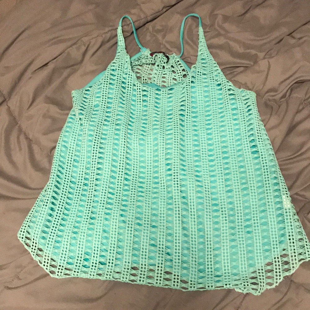 Turquoise shirt!